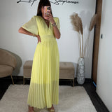 ROBE LONGUE JAUNE KARENE - La Petite Somptueuse