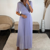 ROBE LONGUE LILAS KARENE - La Petite Somptueuse