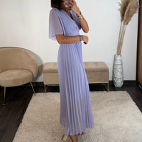 ROBE LONGUE LILAS KARENE - La Petite Somptueuse
