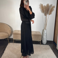 ROBE LONGUE NOIRE ANGIE - La Petite Somptueuse