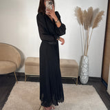ROBE LONGUE NOIRE ANGIE - La Petite Somptueuse