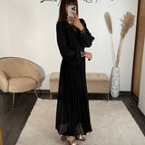 ROBE LONGUE NOIRE KARENA - La Petite Somptueuse