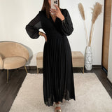 ROBE LONGUE NOIRE KARENA - La Petite Somptueuse