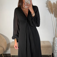 ROBE LONGUE NOIRE MAEVA - La Petite Somptueuse