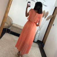 ROBE LONGUE PECHE GABRIELLE - La Petite Somptueuse