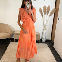 ROBE LONGUE PECHE GABRIELLE - La Petite Somptueuse