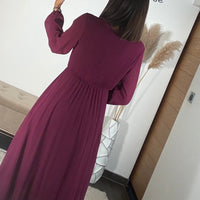 ROBE LONGUE PRUNE ELODIE - La Petite Somptueuse