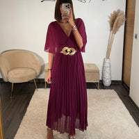 ROBE LONGUE PRUNE JULIA - La Petite Somptueuse