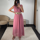 ROBE LONGUE ROSE BLUCH GABRIELLE - La Petite Somptueuse