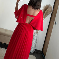 ROBE LONGUE ROUGE JULIA - La Petite Somptueuse