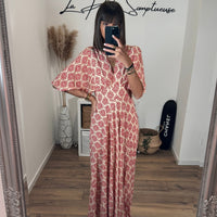 ROBE LONGUE TERRACOTA EYSIA - La Petite Somptueuse