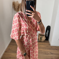 ROBE LONGUE TERRACOTA EYSIA - La Petite Somptueuse