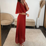 ROBE LONGUE TERRACOTTA JULIA - La Petite Somptueuse