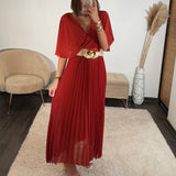ROBE LONGUE TERRACOTTA JULIA - La Petite Somptueuse
