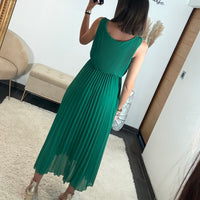 ROBE LONGUE VERT AMBRE - La Petite Somptueuse