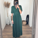 ROBE LONGUE VERT SAPIN KARENE - La Petite Somptueuse