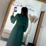 ROBE LONGUE VERT SAPIN MAEVA - La Petite Somptueuse