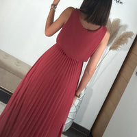 ROBE LONGUE VIEUX ROSE AMBRE - La Petite Somptueuse