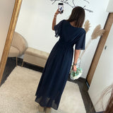 ROBE MARINE LISON - La Petite Somptueuse