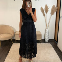 ROBE MARINE LUCILE - La Petite Somptueuse