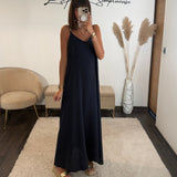 ROBE MARINE PERLES - La Petite Somptueuse