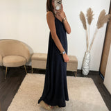 ROBE MARINE PERLES - La Petite Somptueuse