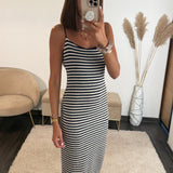 ROBE MARINIERE BLEU LOU - La Petite Somptueuse