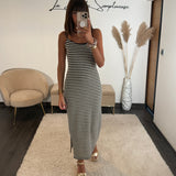 ROBE MARINIERE NOIR LOU - La Petite Somptueuse