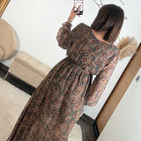 ROBE MARRON CELESTINE - La Petite Somptueuse