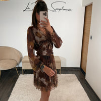 ROBE MARRON LANNA - La Petite Somptueuse