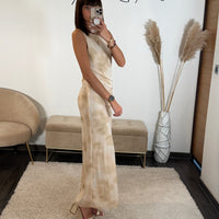 ROBE MECHE JAUNE KESSY - La Petite Somptueuse