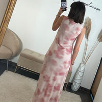 ROBE MECHE ROSE KESSY - La Petite Somptueuse