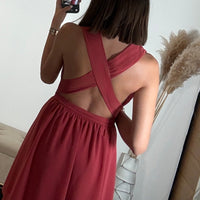 ROBE MULTIPOSITION COURTE VIEUX ROSE ATHENA - La Petite Somptueuse