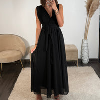 ROBE MULTIPOSITION NOIRE OLYMPE - La Petite Somptueuse