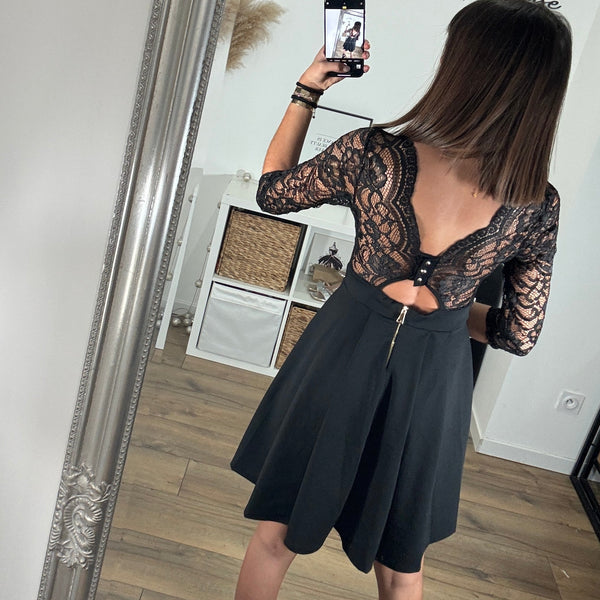 ROBE NOIRE ANGELA - La Petite Somptueuse