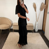 ROBE NOIRE APPOLINE - La Petite Somptueuse