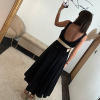 ROBE NOIRE + CEINTURE ERICA - La Petite Somptueuse
