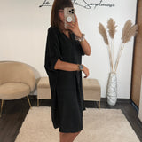 ROBE NOIRE CHARLIZE - La Petite Somptueuse