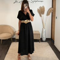 ROBE NOIRE CHLOE - La Petite Somptueuse