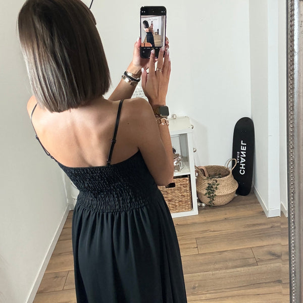 ROBE NOIRE CLOTILDE - La Petite Somptueuse