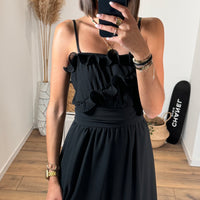 ROBE NOIRE CLOTILDE - La Petite Somptueuse