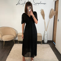 ROBE NOIRE FLORIA - La Petite Somptueuse