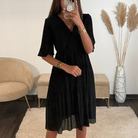 ROBE NOIRE HILONA - La Petite Somptueuse