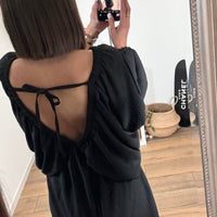 ROBE NOIRE JULINE - La Petite Somptueuse