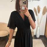 ROBE NOIRE LISON - La Petite Somptueuse