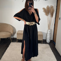 ROBE NOIRE MELISSA - La Petite Somptueuse