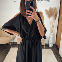 ROBE NOIRE MELISSA - La Petite Somptueuse