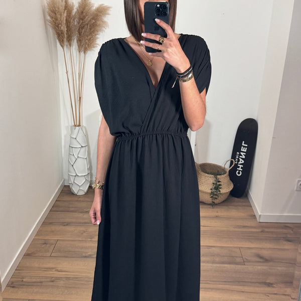 ROBE NOIRE NASTIA - La Petite Somptueuse