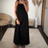 ROBE NOIRE PERLES - La Petite Somptueuse