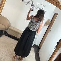 ROBE NOIRE RAYE JESSY - La Petite Somptueuse